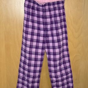 TOTAL GIRL PLAID Purple lounge pants